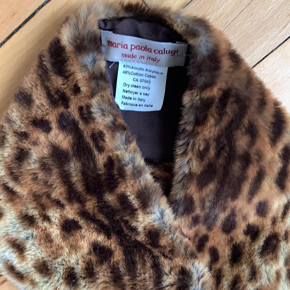 Faux cheetah fur scarf - Picture 5 of 5
